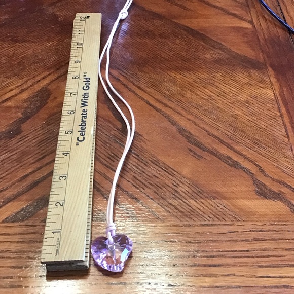 Swarovski Pink Heart Pendant Necklace (swan mark) - Picture 4 of 4